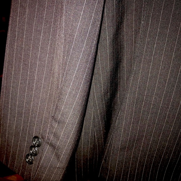 Ann Taylor Pinstripe Suit Jacket - Picture 5 of 7